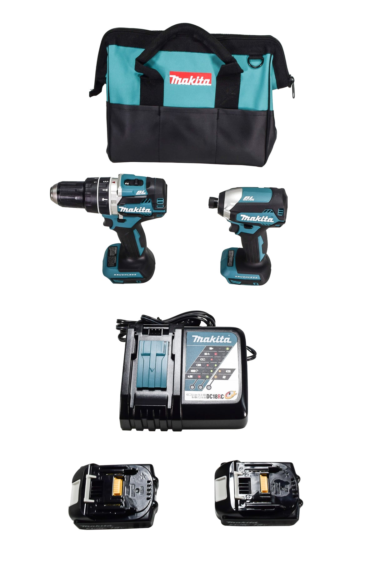 Makita XT269M 18V LXT Lithium?Ion Brushless Cordless 2?Pc. Combo Kit (4.0Ah)
