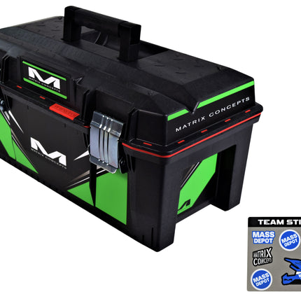 Matrix Concepts M01 Track Toolbox Black/Green with Small Sticker Kit