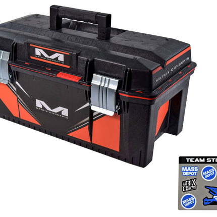 Matrix Concepts M01 Track Toolbox Black/Orange with Small Sticker Kit