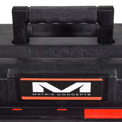 Matrix Concepts M01 Track Toolbox Black/Orange with Small Sticker Kit