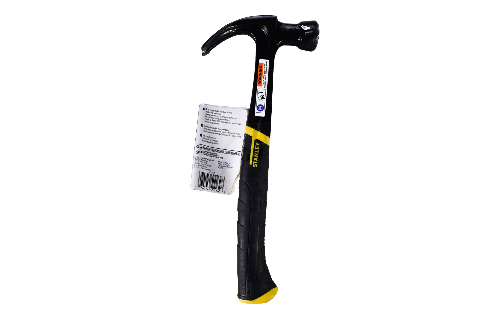 Stanley 51-162 FatMaxXtreme AntiVibeSmooth Nailing Hammer Cc - 16Oz