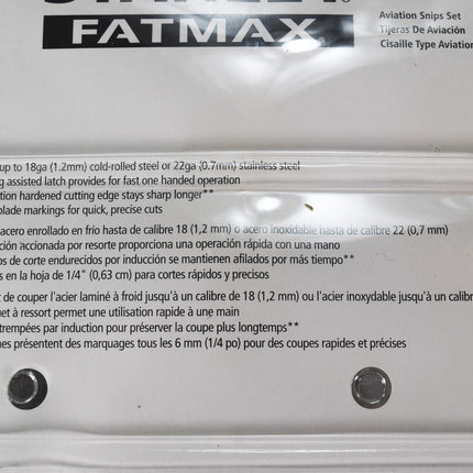 Stanley FMHT73558 FATMAX 3PC AVIATION SNIP SET