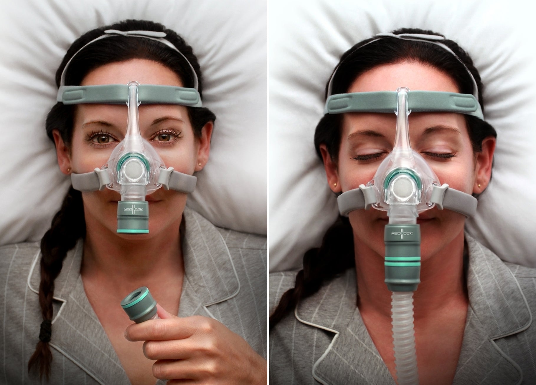 MedLock Magnetic Easy Break Hose Coupling for CPAP Sleep Mask