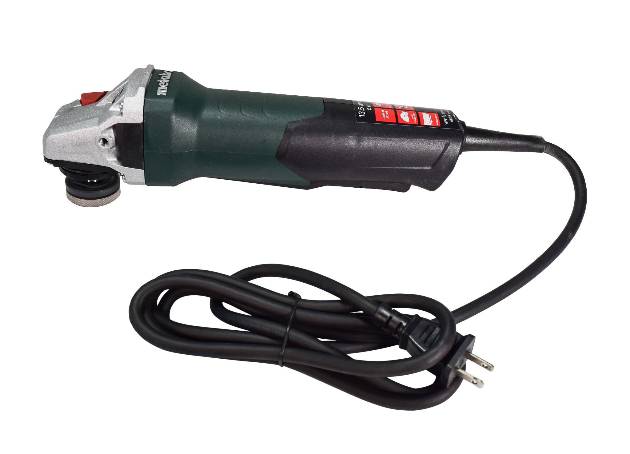 Metabo 600488420 WEP 15-150 Quick 6" Corded Angle Grinder 9,600 RPM 13.5 AMP