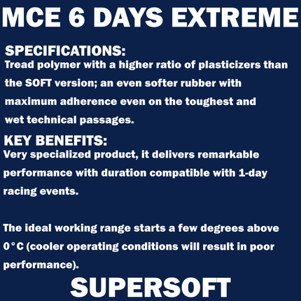 Metzeler MCE 6 Days Extreme Front Dirt Bike Tire 90/100-21 - Off-Road Enduro Competition Tire - Tube Type - Bonus Motorcycle Tire Keychain