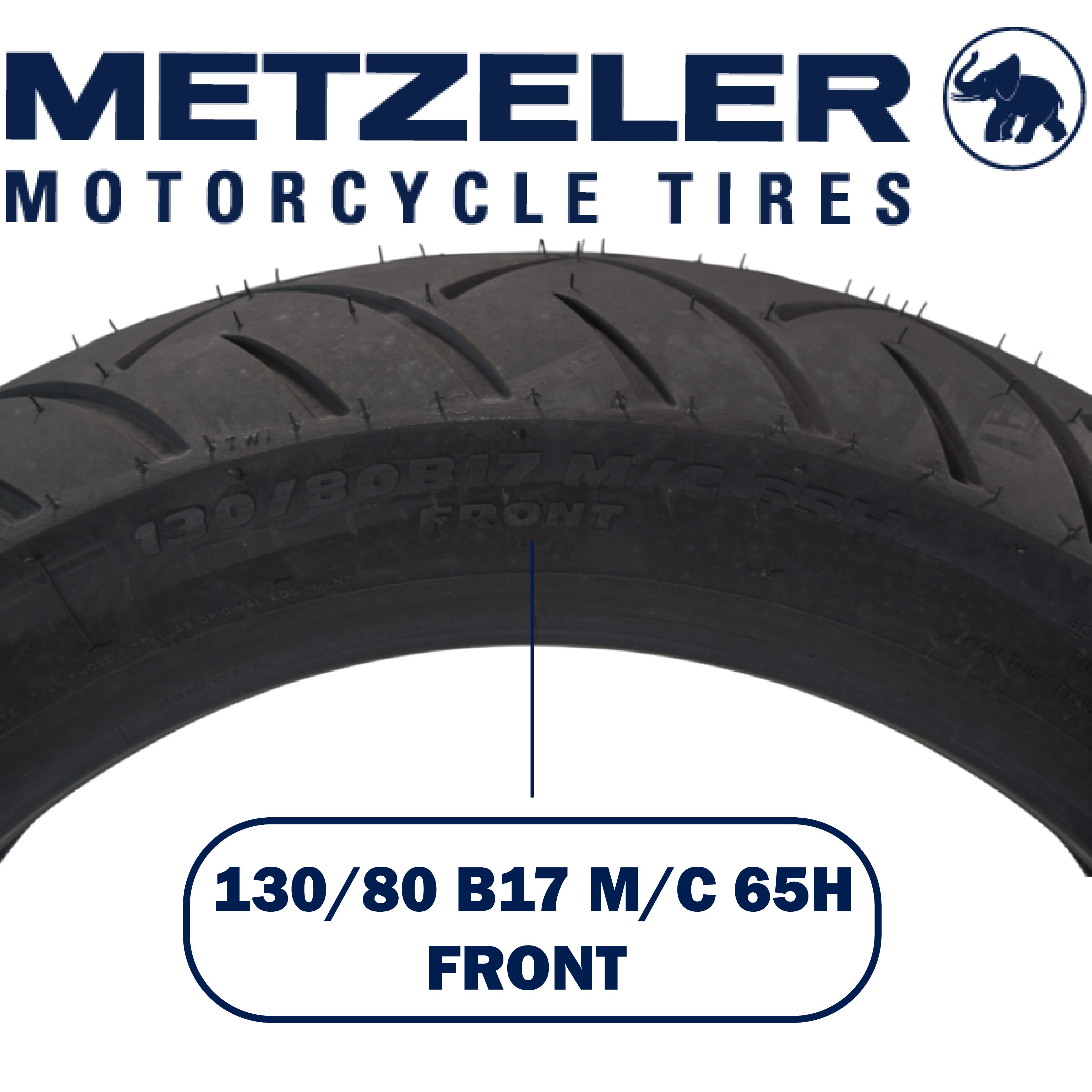 Metzeler ME 888 Marathon Ultra 130/80-17 & 180/65B16 MC Tire Set with Keychain