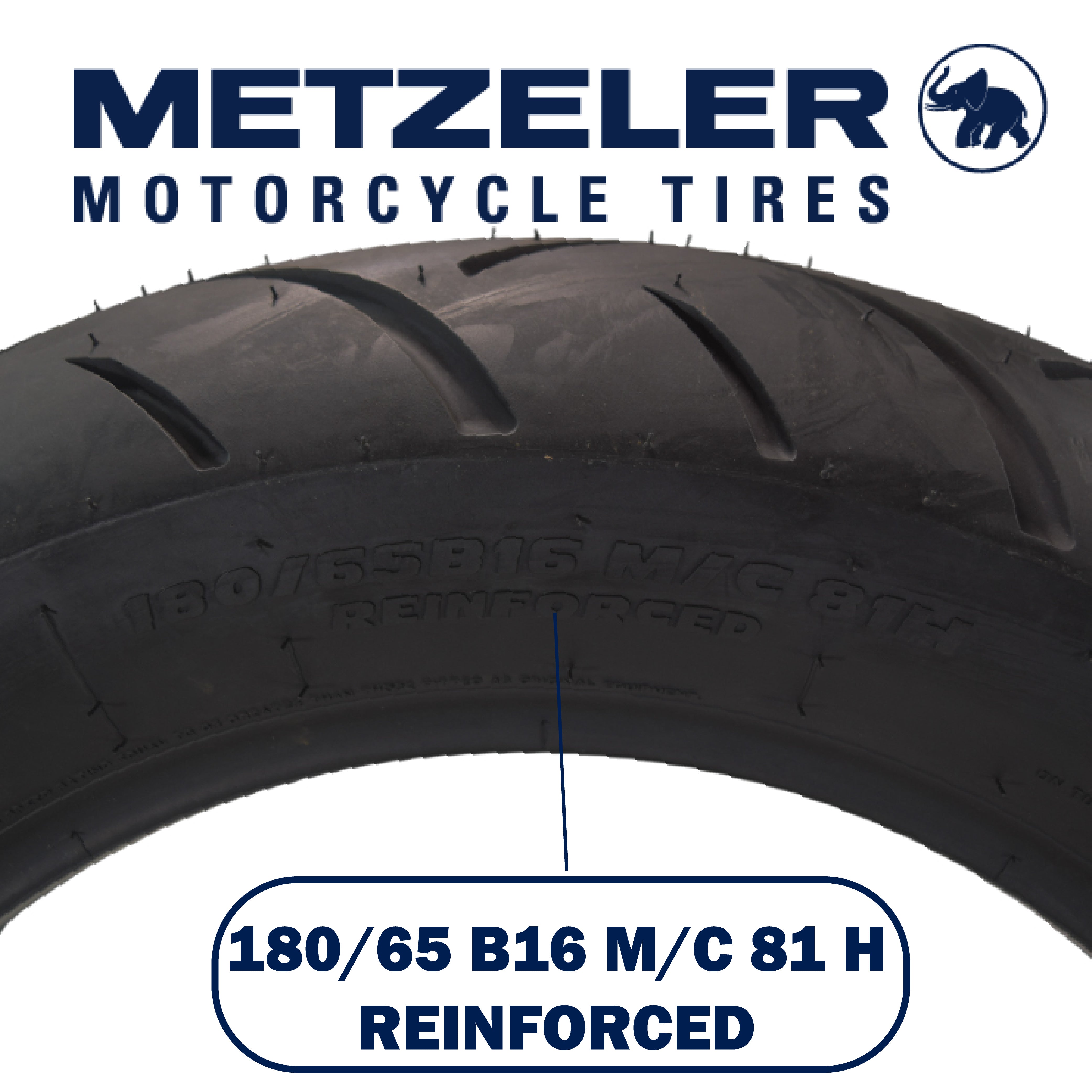 Metzeler ME 888 Marathon Ultra 130/80-17 & 180/65B16 MC Tire Set with Keychain