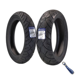 Metzeler ME 888 Marathon Ultra 130/80-17 & 180/55B18 MC Tire Set with Keychain