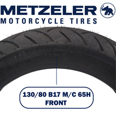 Metzeler ME 888 Marathon Ultra 130/80-17 & 180/55B18 MC Tire Set with Keychain