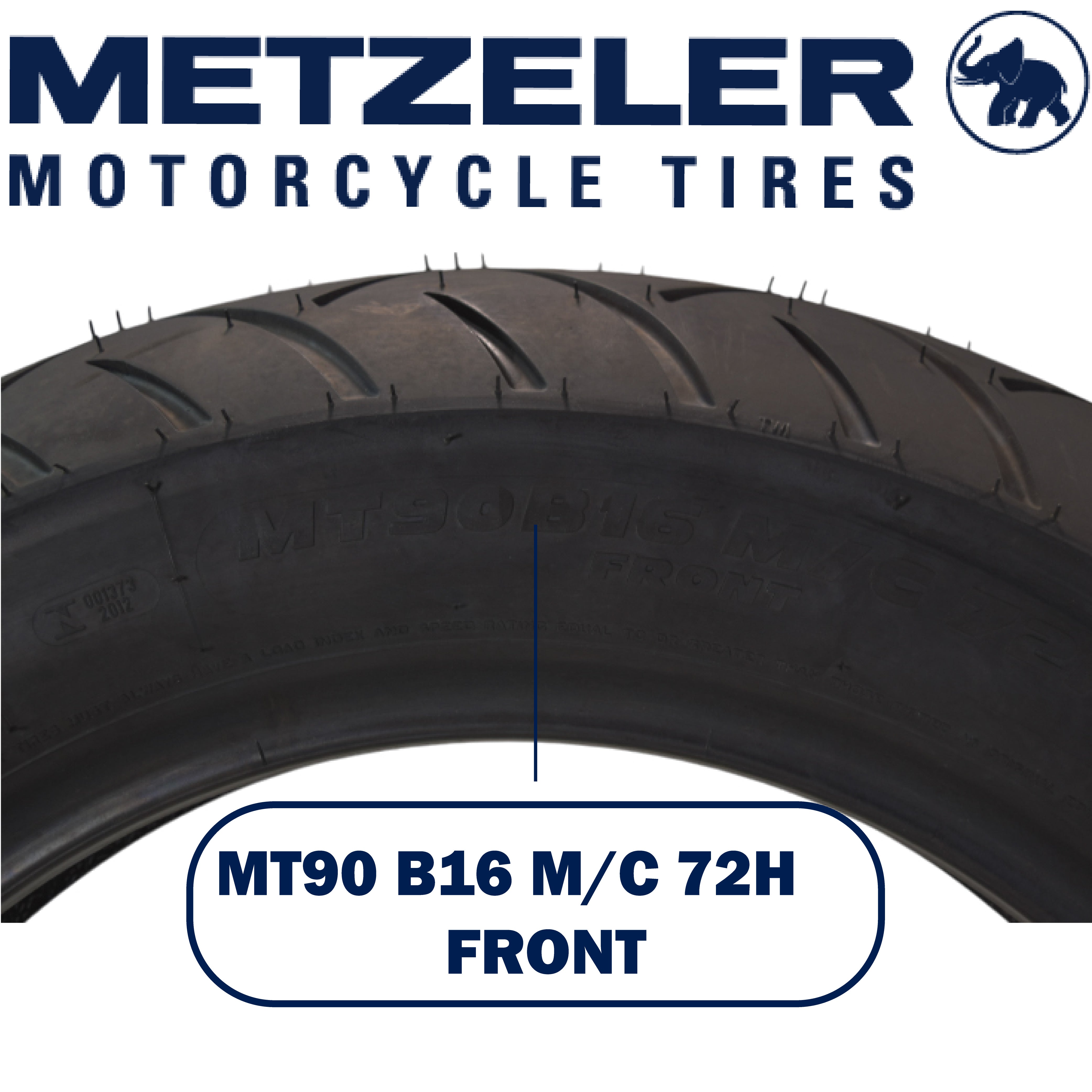 Metzeler ME 888 Marathon Ultra Front MT9016 72H Motorcycle Tire with Keychain