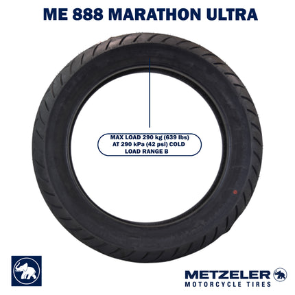 Metzeler ME 888 Marathon Ultra Front 130/80-17 65H  Motorcycle Tire w/ Keychain