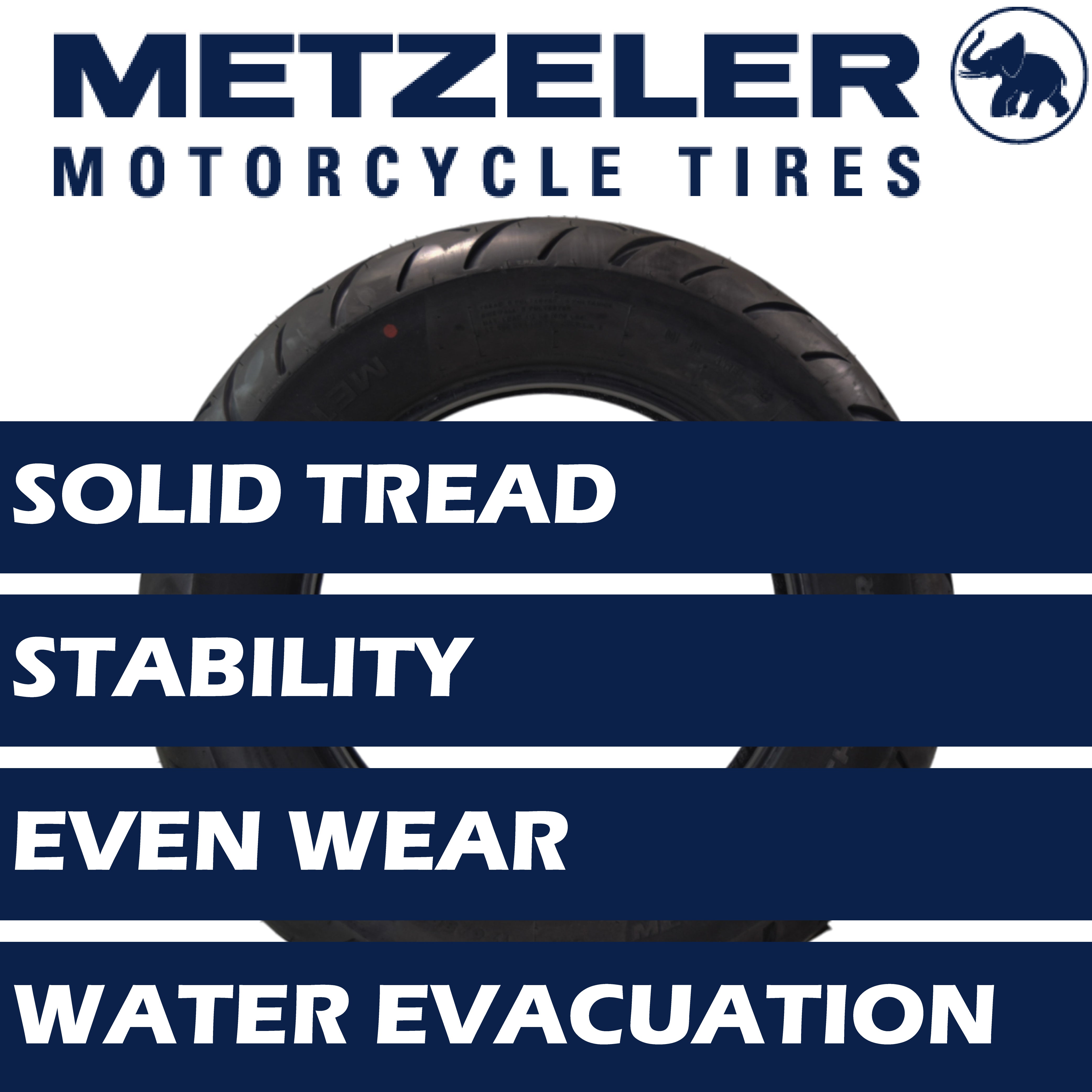 Metzeler ME 888 Marathon Ultra Rear 170/80-15 77H Motorcycle Tire with Keychain