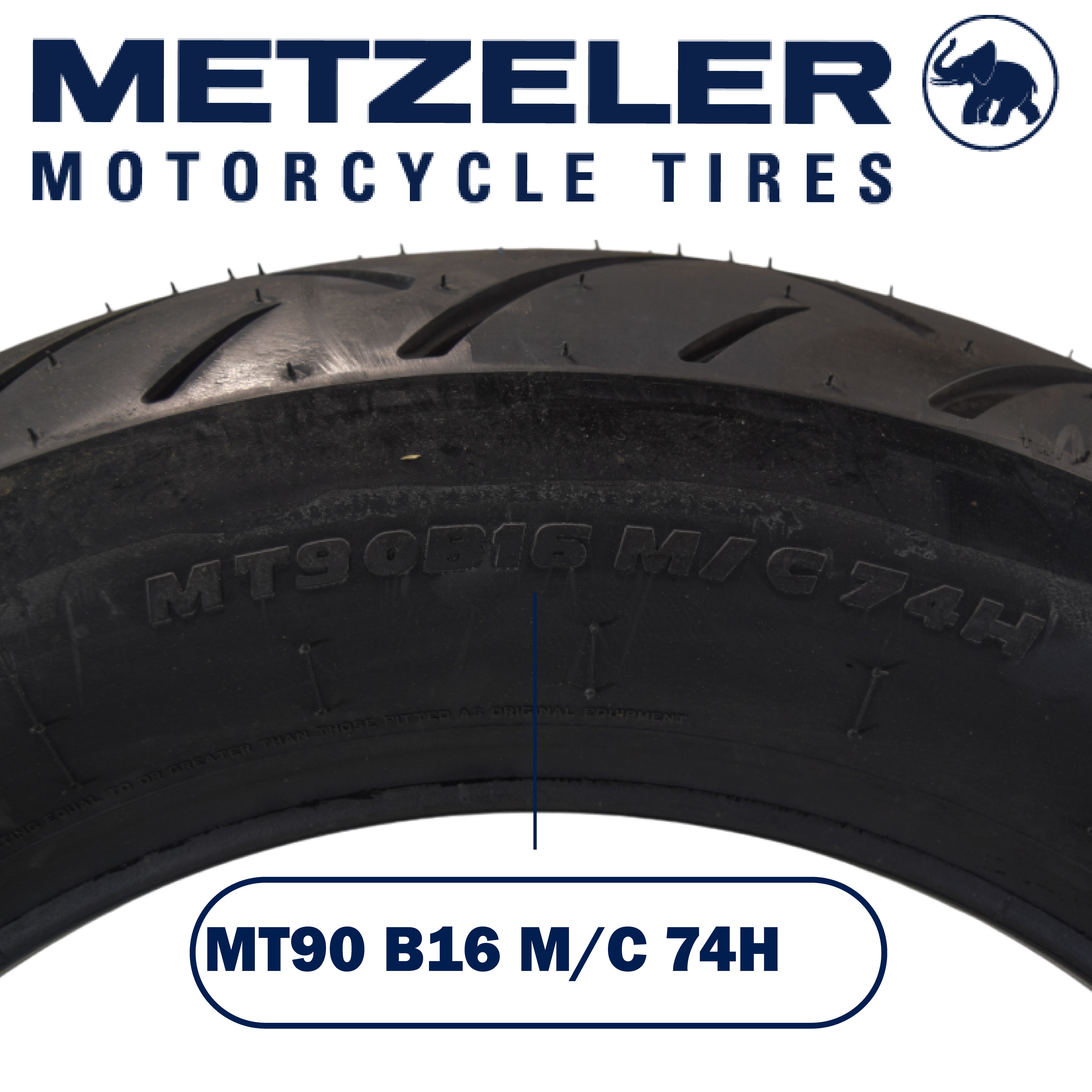 Metzeler ME 888 Marathon Ultra Rear MT9016 74H Motorcycle Tire with Keychain