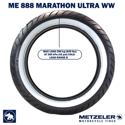 ME 888 Marathon Ultra Front 130/80B17 Wide Whitewall 65H