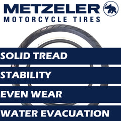 Metzeler ME 888 Marathon Ultra White Wall 130/90-16 Rear Tire with Keychain