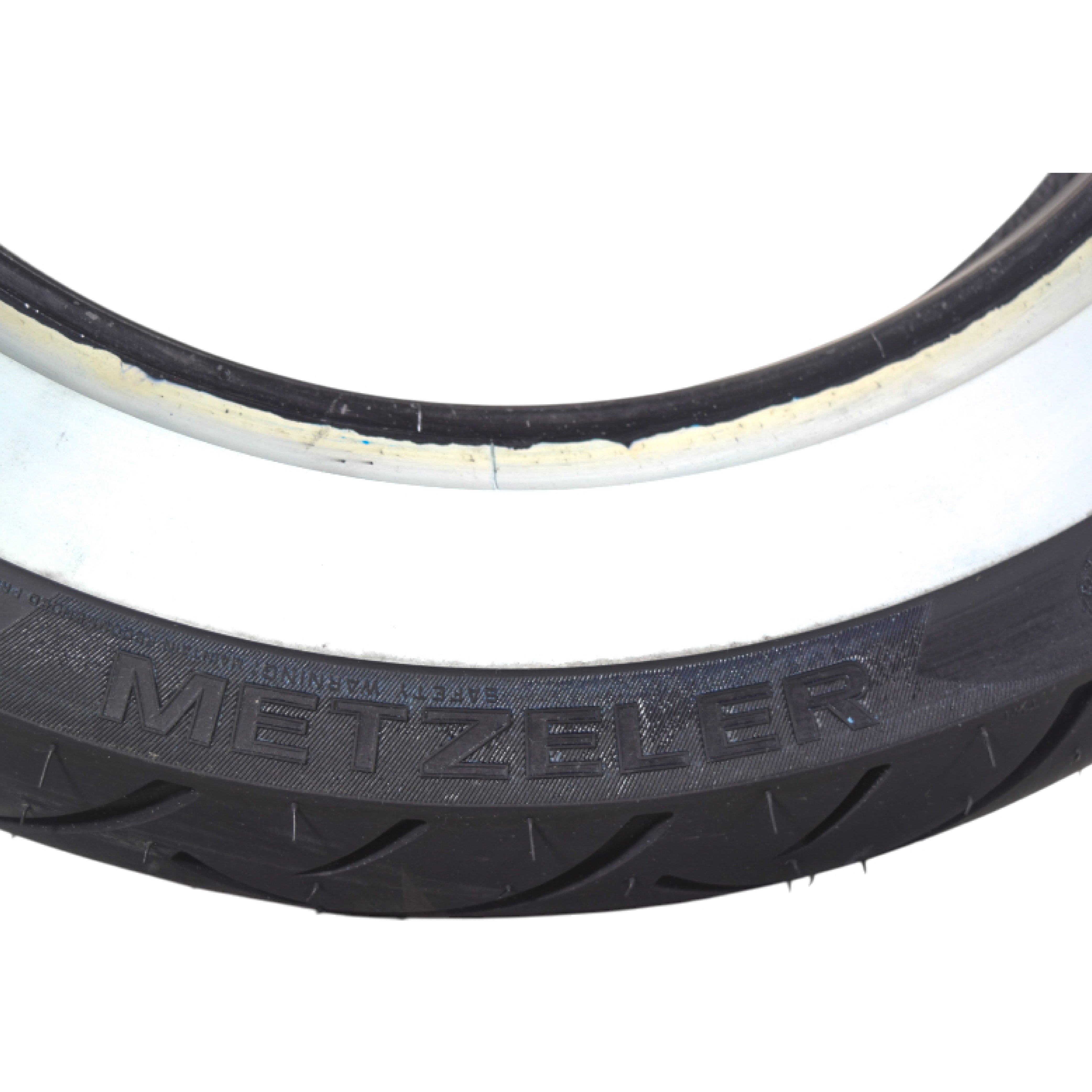 Metzeler ME 888 Marathon Ultra White Wall 130/90-16 Rear Tire with Keychain