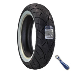 Metzeler ME 888 Marathon Ultra White Wall 180/65B16 REINF Rear Tire with Keychain