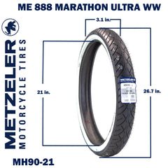 ME 888 Marathon Ultra Front MH9021 Wide Whitewall 54H