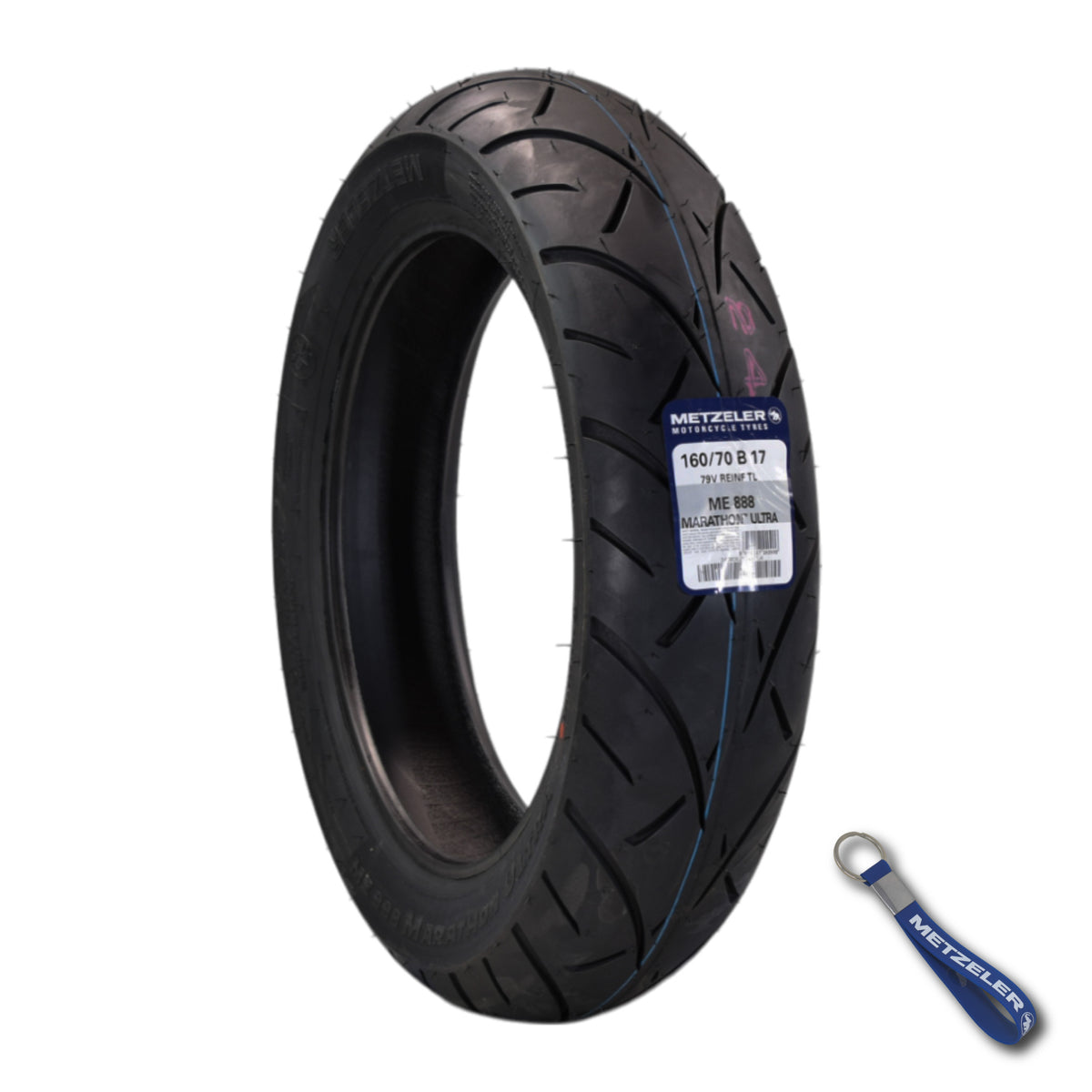 Metzeler ME 888 Marathon Ultra Rear 160/70B17 REINF Motorcycle Tire w/ Keychain