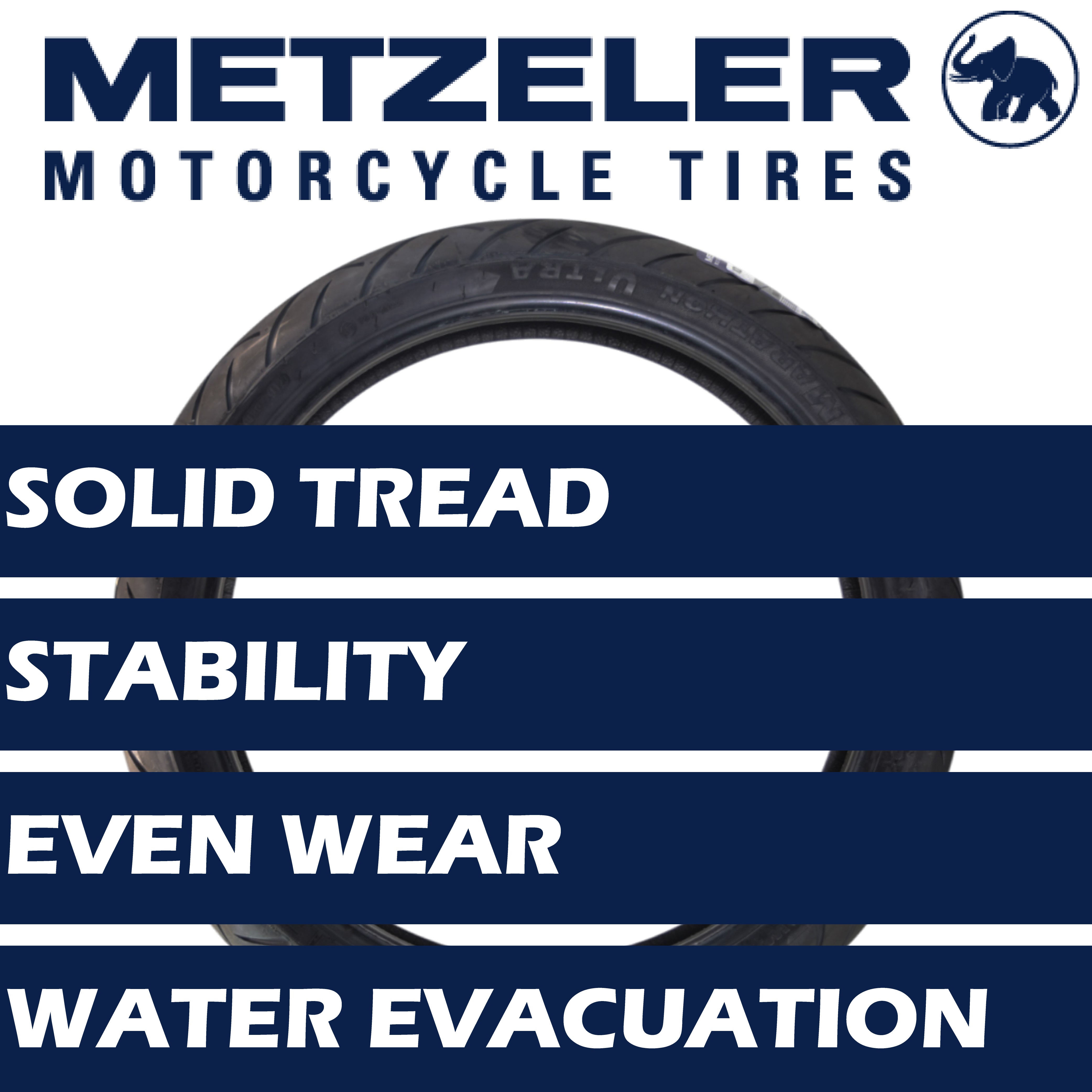 Metzeler ME 888 Marathon Ultra Front 130/60-23 65H Motorcycle Tire with Keychain