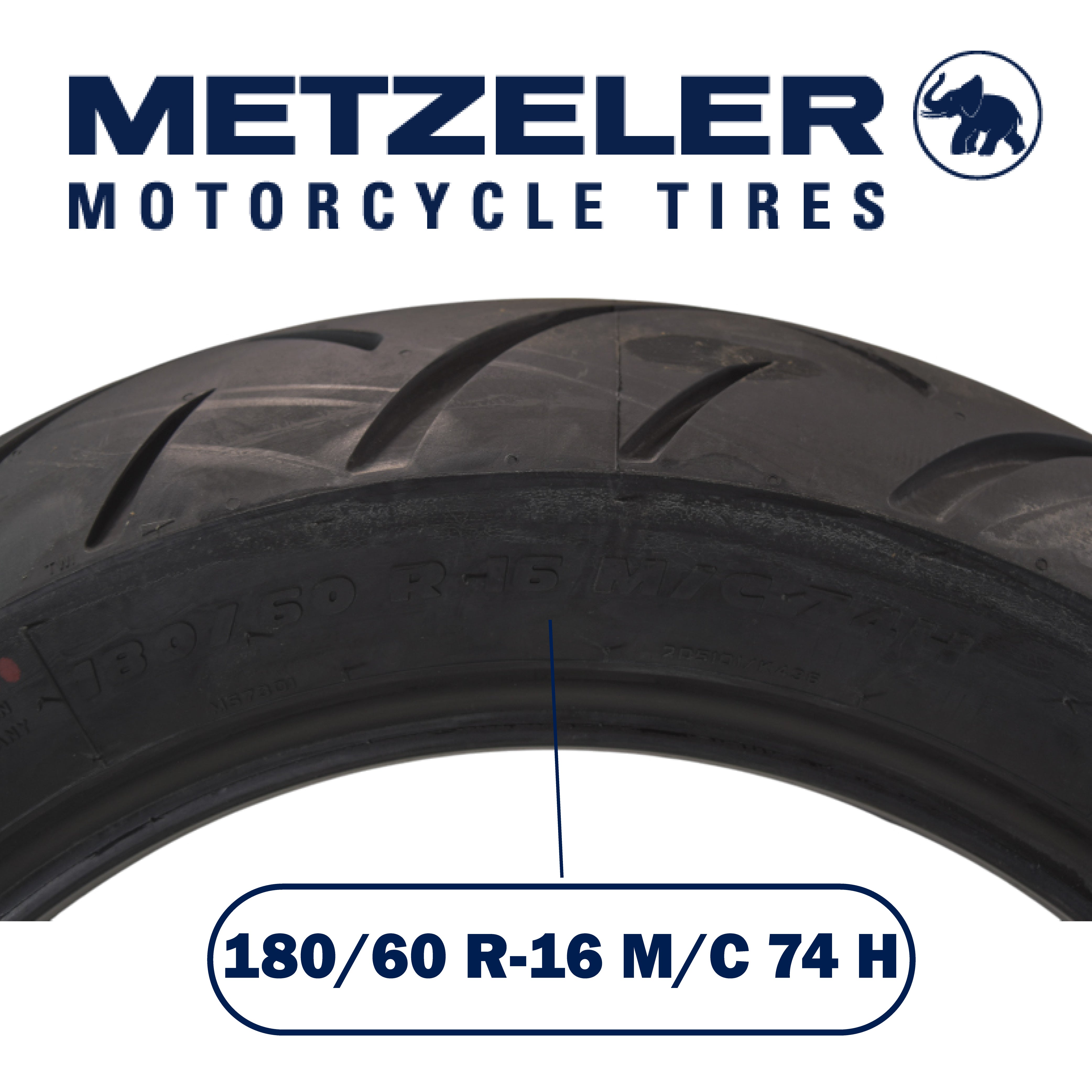 Metzeler ME 888 Marathon Ultra Rear 180/60R16 74H Motorcycle Tire with Keychain