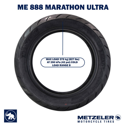 Metzeler ME 888 Marathon Ultra Rear 180/60R16 74H Motorcycle Tire with Keychain