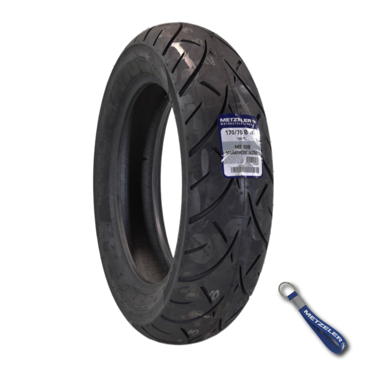 Metzeler ME 888 Marathon Ultra Rear 170/70B16 75H Motorcycle Tire with Keychain