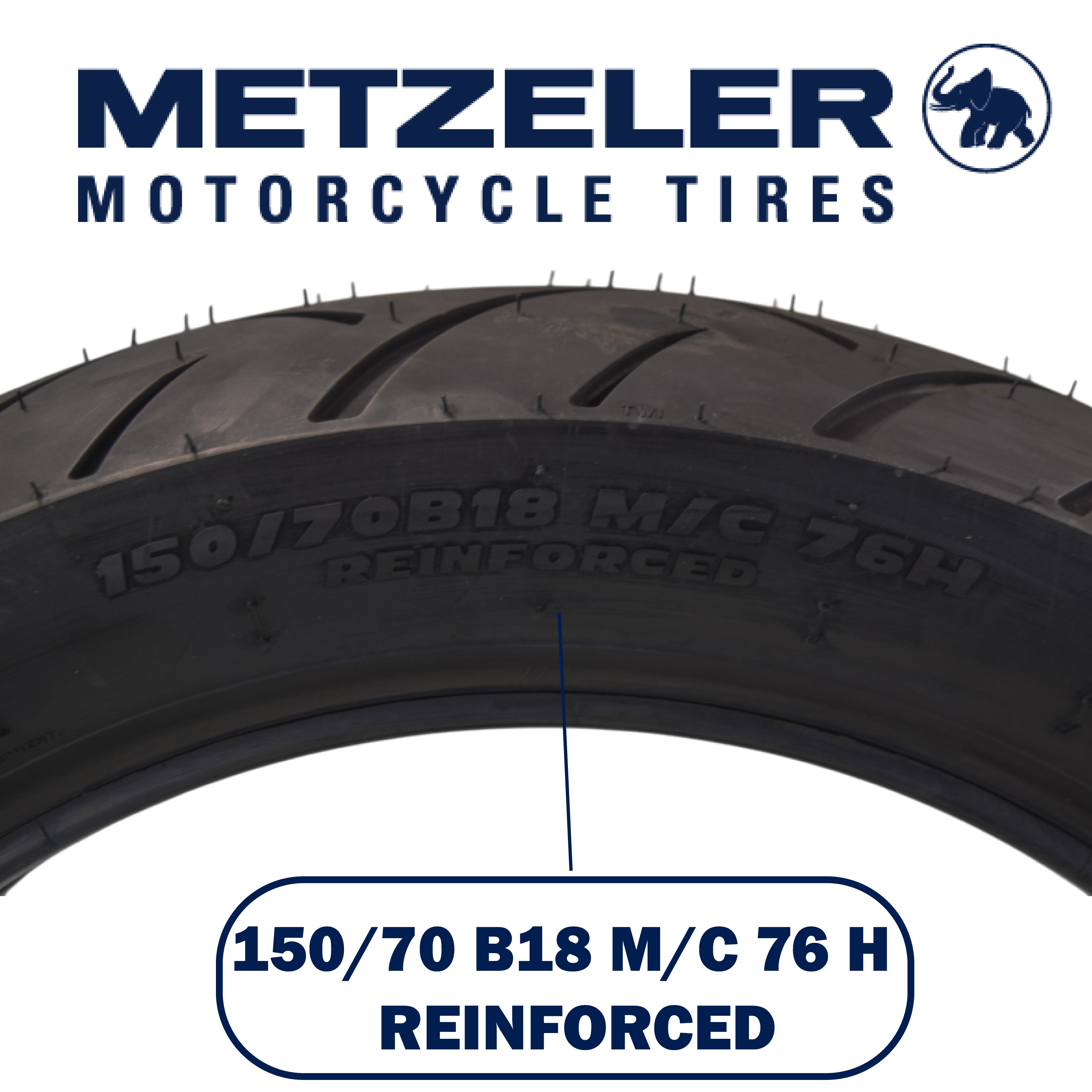 Metzeler ME 888 Marathon Ultra Rear 150/70B18 REINF Motorcycle Tire w/ Keychain