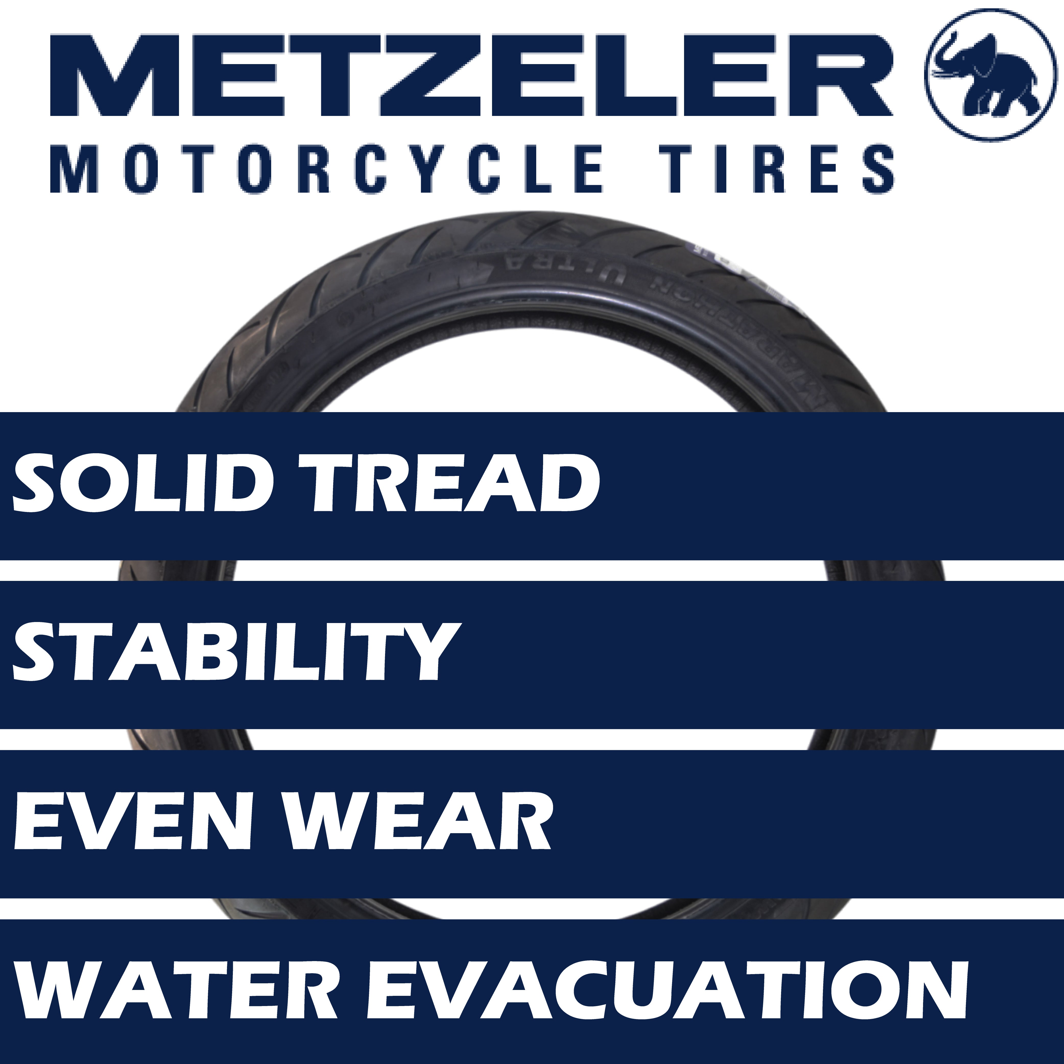 Metzeler ME 888 Marathon Ultra Front 120/70ZR19 60W Motorcycle Tire w/ Keychain