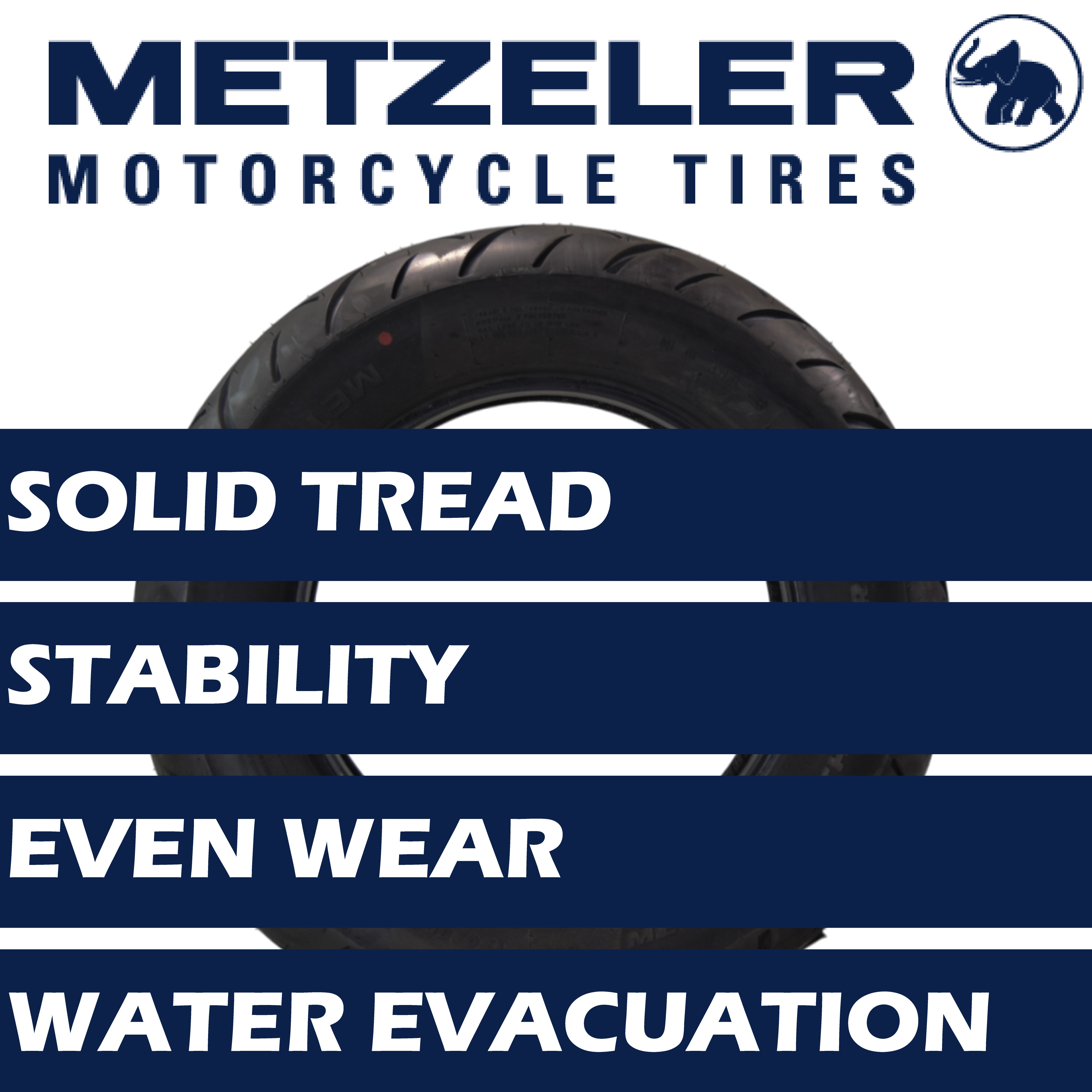 Metzeler ME 888 Marathon Ultra Rear 180/60B17 75V Motorcycle Tire with Keychain