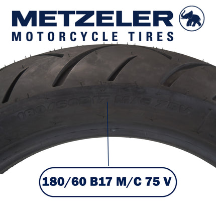 Metzeler ME 888 Marathon Ultra Rear 180/60B17 75V Motorcycle Tire with Keychain