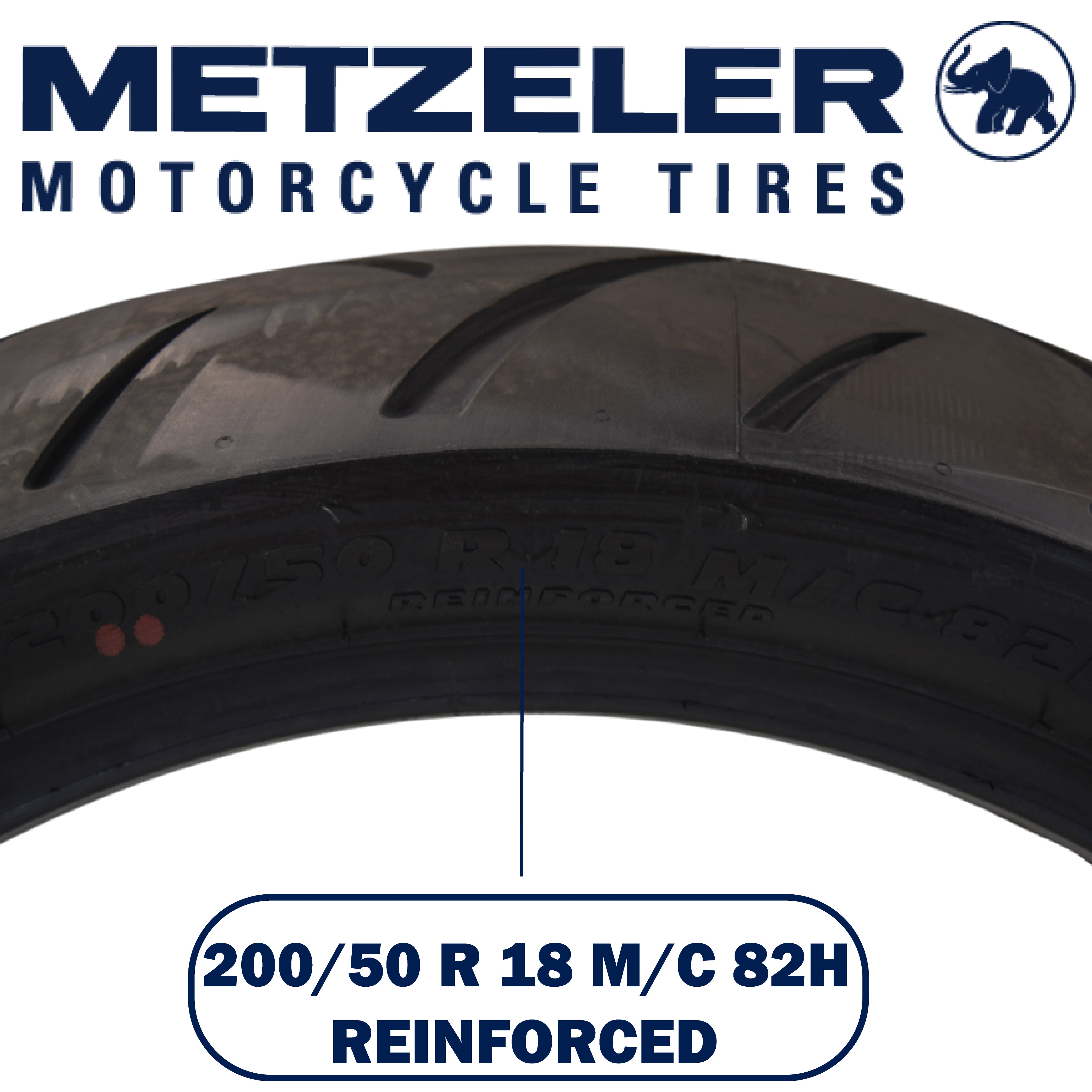 Metzeler ME 888 Marathon Ultra Rear 200/50R18 REINF Motorcycle Tire w/ Keychain