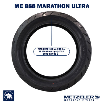 Metzeler ME 888 Marathon Ultra Rear 200/55R17 78V Motorcycle Tire with Keychain