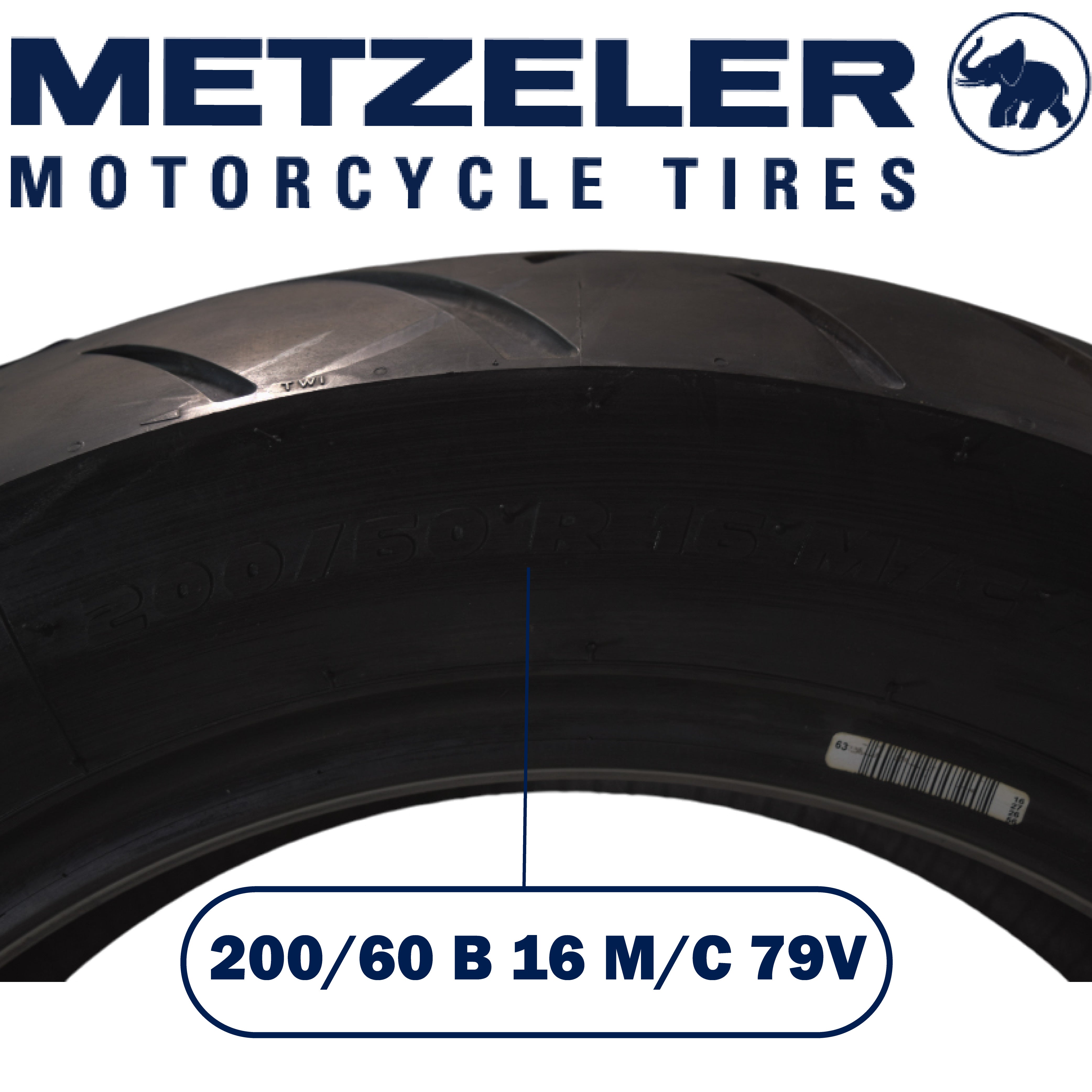 Metzeler ME 888 Marathon Ultra Rear 200/60R16 79V Motorcycle Tire with Keychain