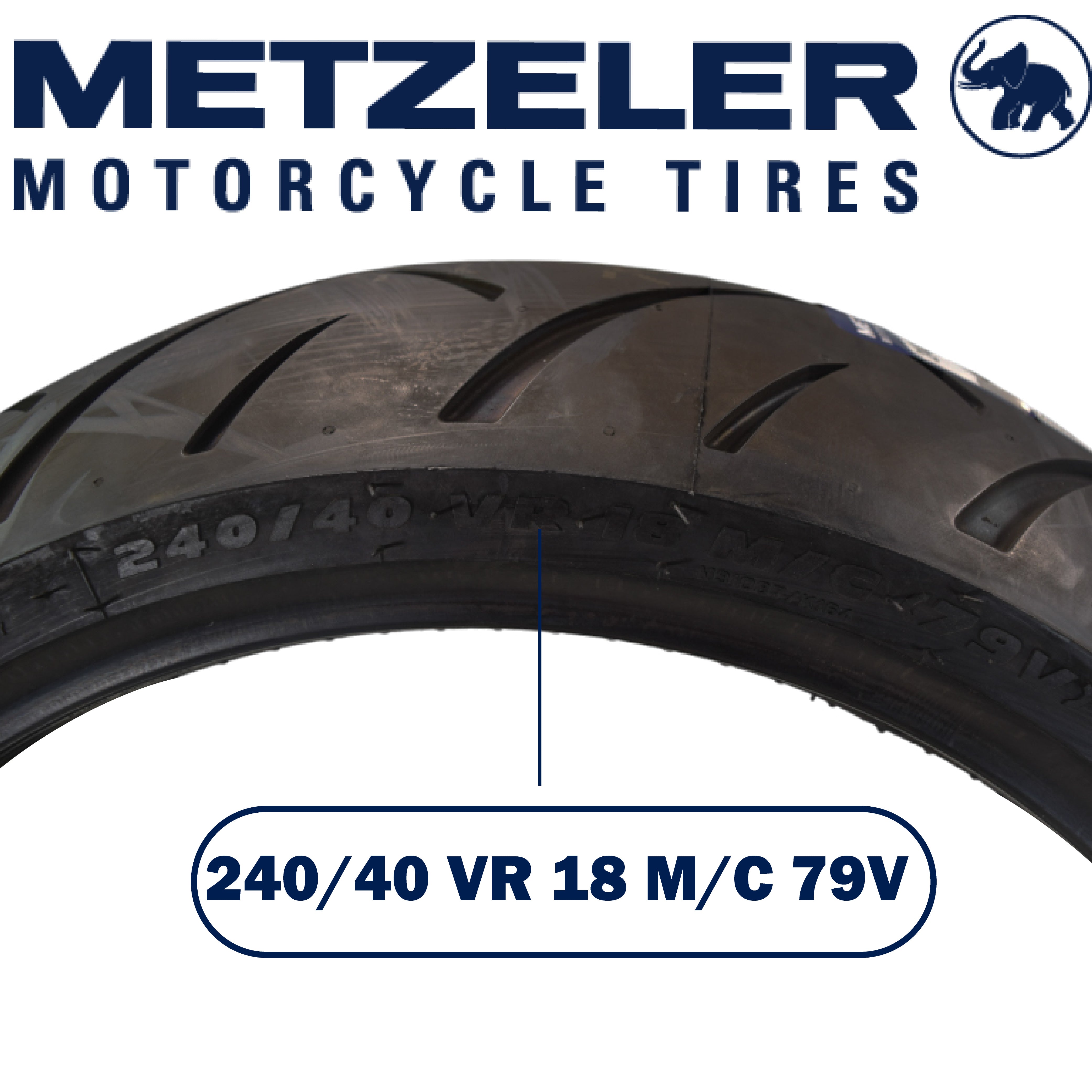 Metzeler ME 888 Marathon Ultra Rear 240/40R18 79V Motorcycle Tire with Keychain