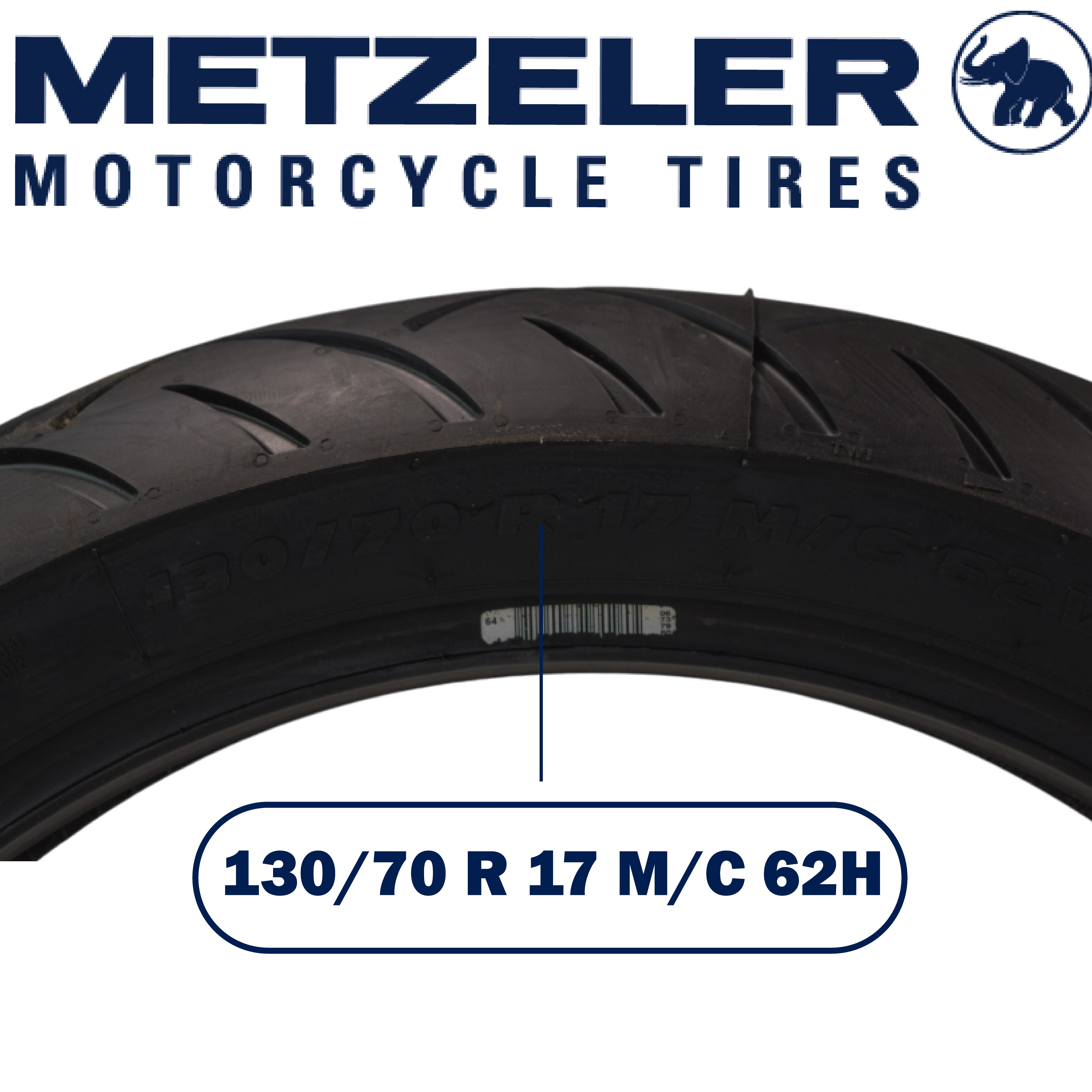 Metzeler ME 888 Marathon Ultra Front 130/70R17 62V Motorcycle Tire with Keychain