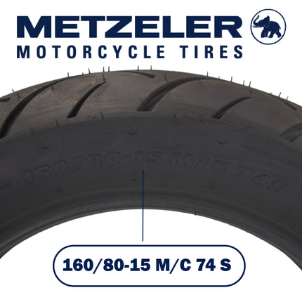 Metzeler ME 888 Marathon Ultra Rear 160/80-15 74S Motorcycle Tire with Keychain