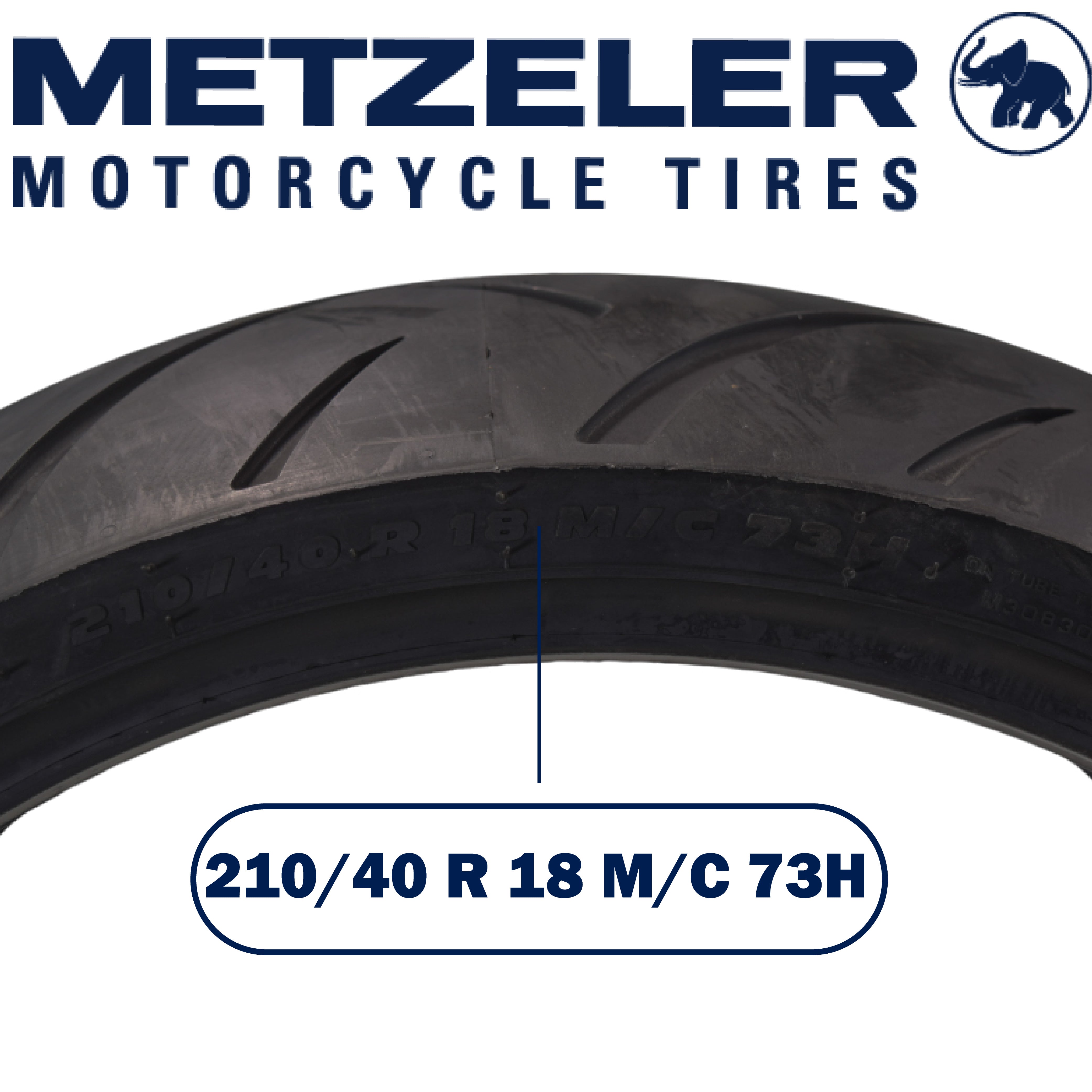 Metzeler ME 888 Marathon Ultra Rear 210/40R18 73H Motorcycle Tire with Keychain