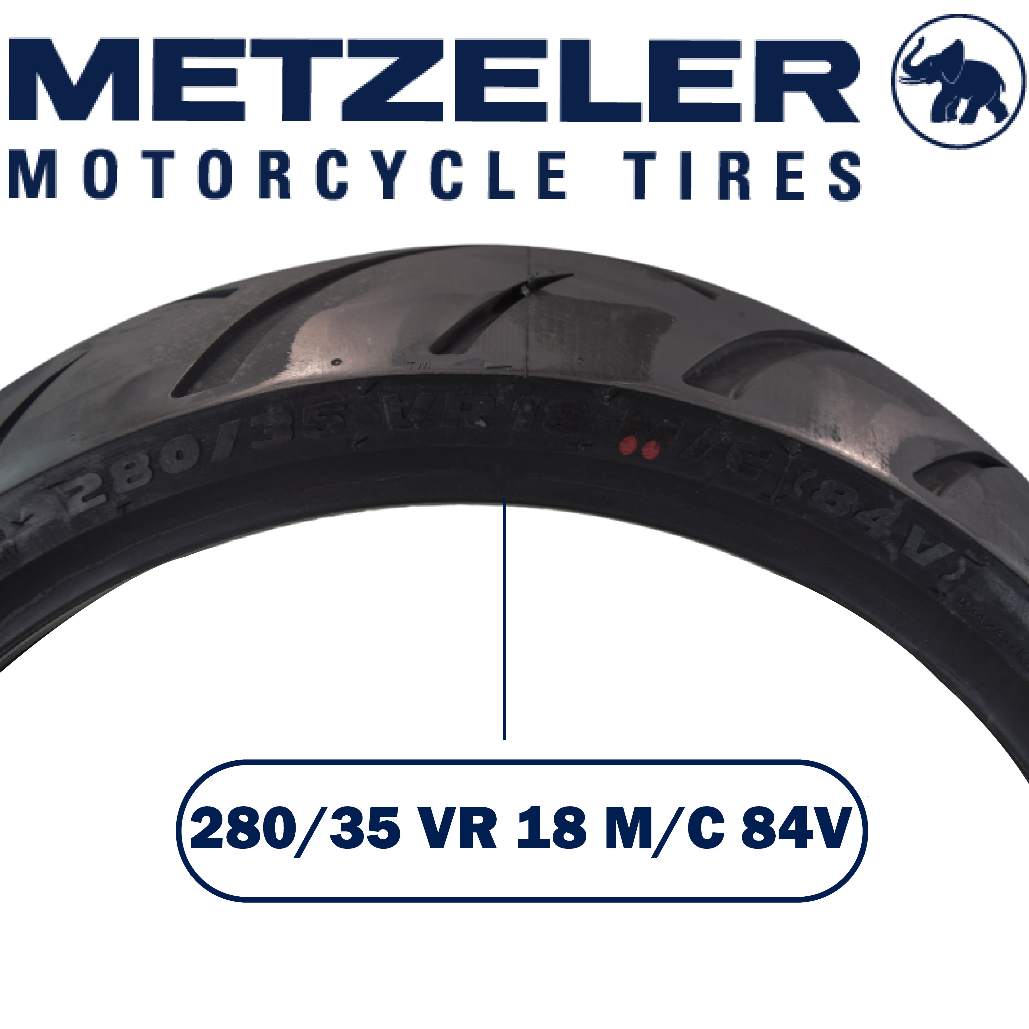 Metzeler ME 888 Marathon Ultra Rear 280/35R18 84V Motorcycle Tire with Keychain