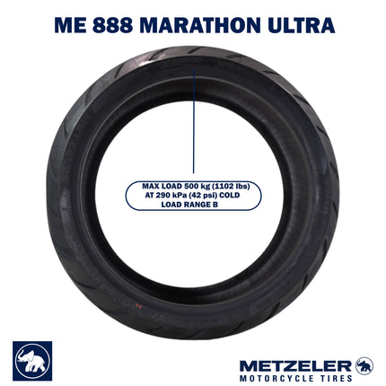 Metzeler ME 888 Marathon Ultra Rear 280/35R18 84V Motorcycle Tire with Keychain