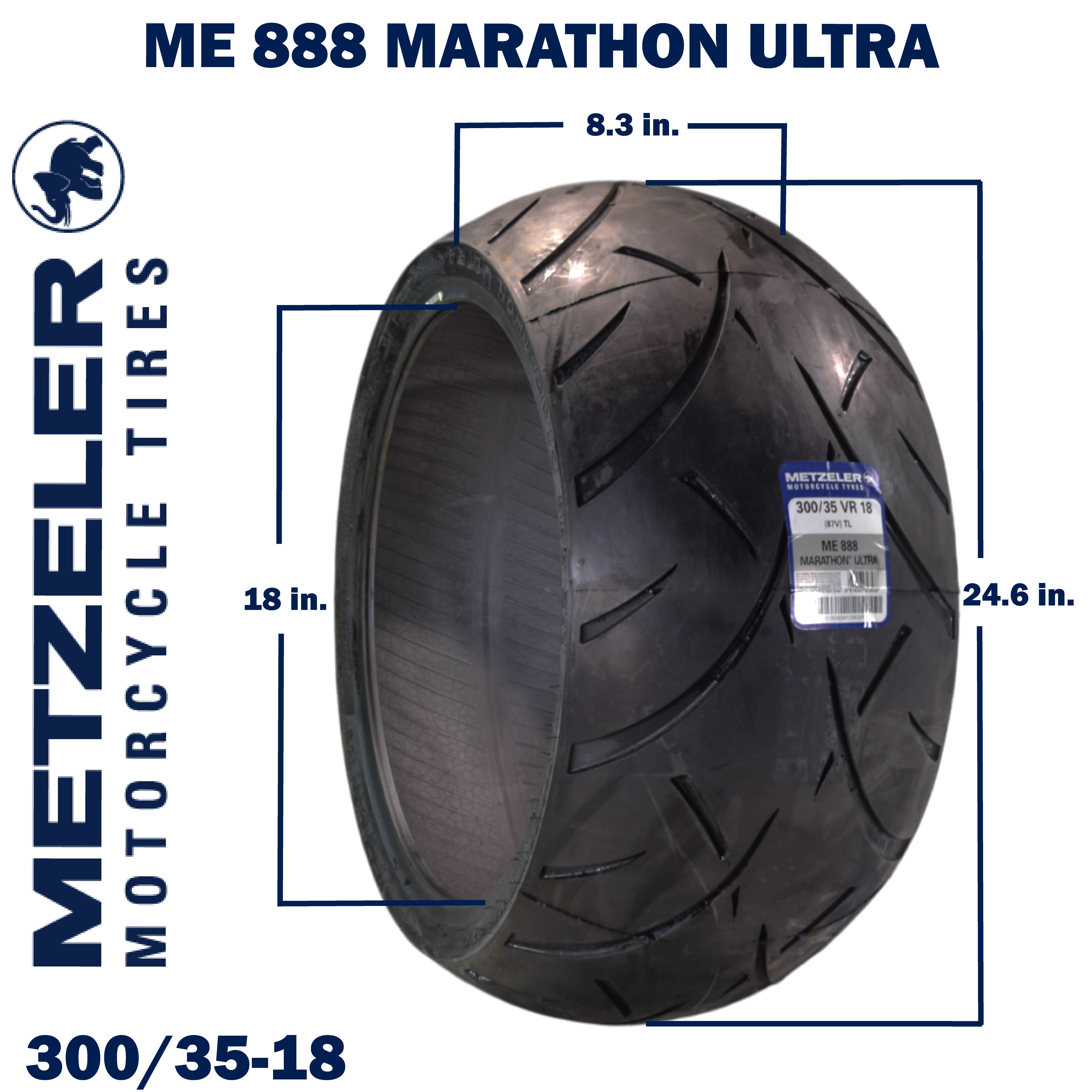 Metzeler ME 888 Marathon Ultra Rear 300/35R18 87V Motorcycle Tire