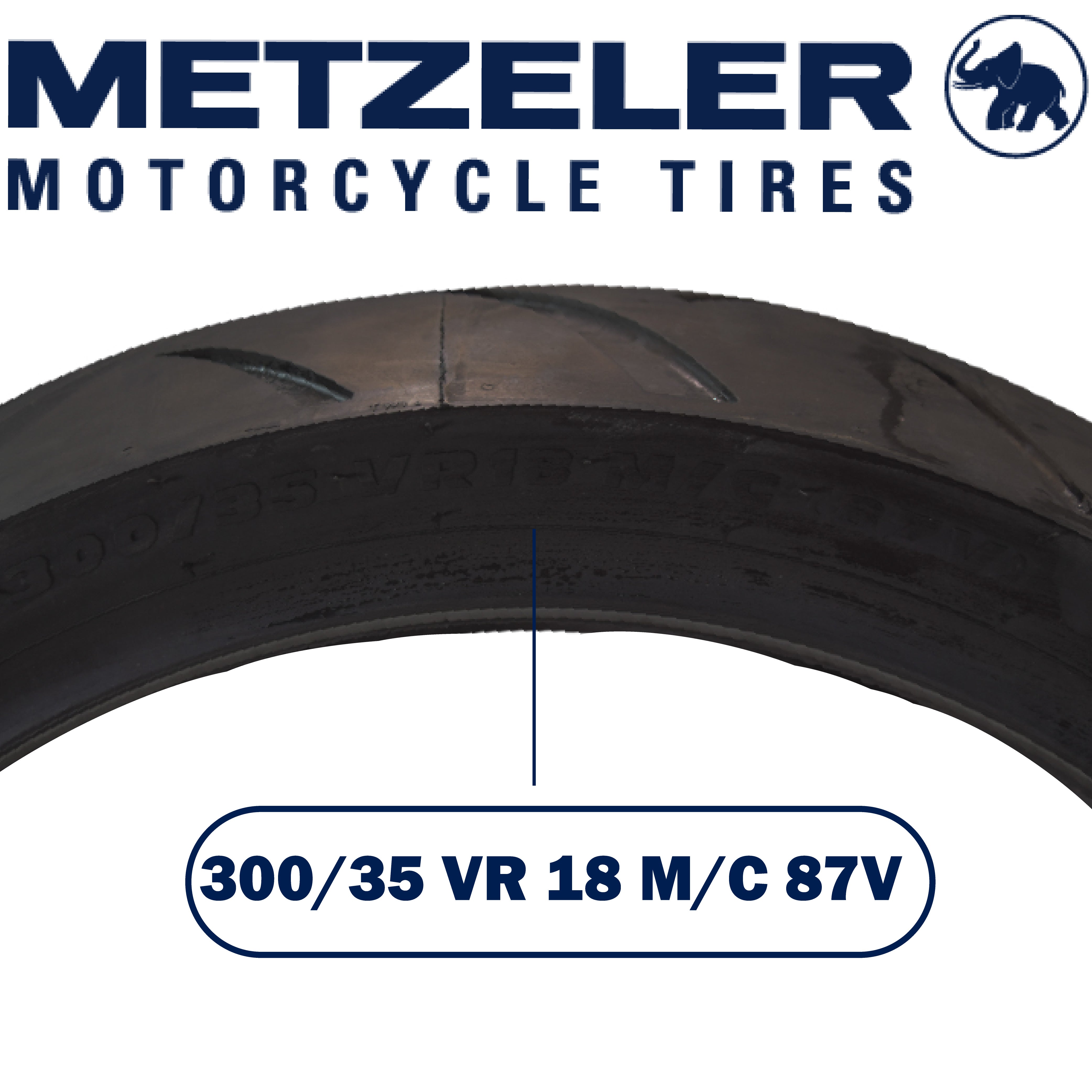 Metzeler ME 888 Marathon Ultra Rear 300/35R18 87V Motorcycle Tire with Keychain