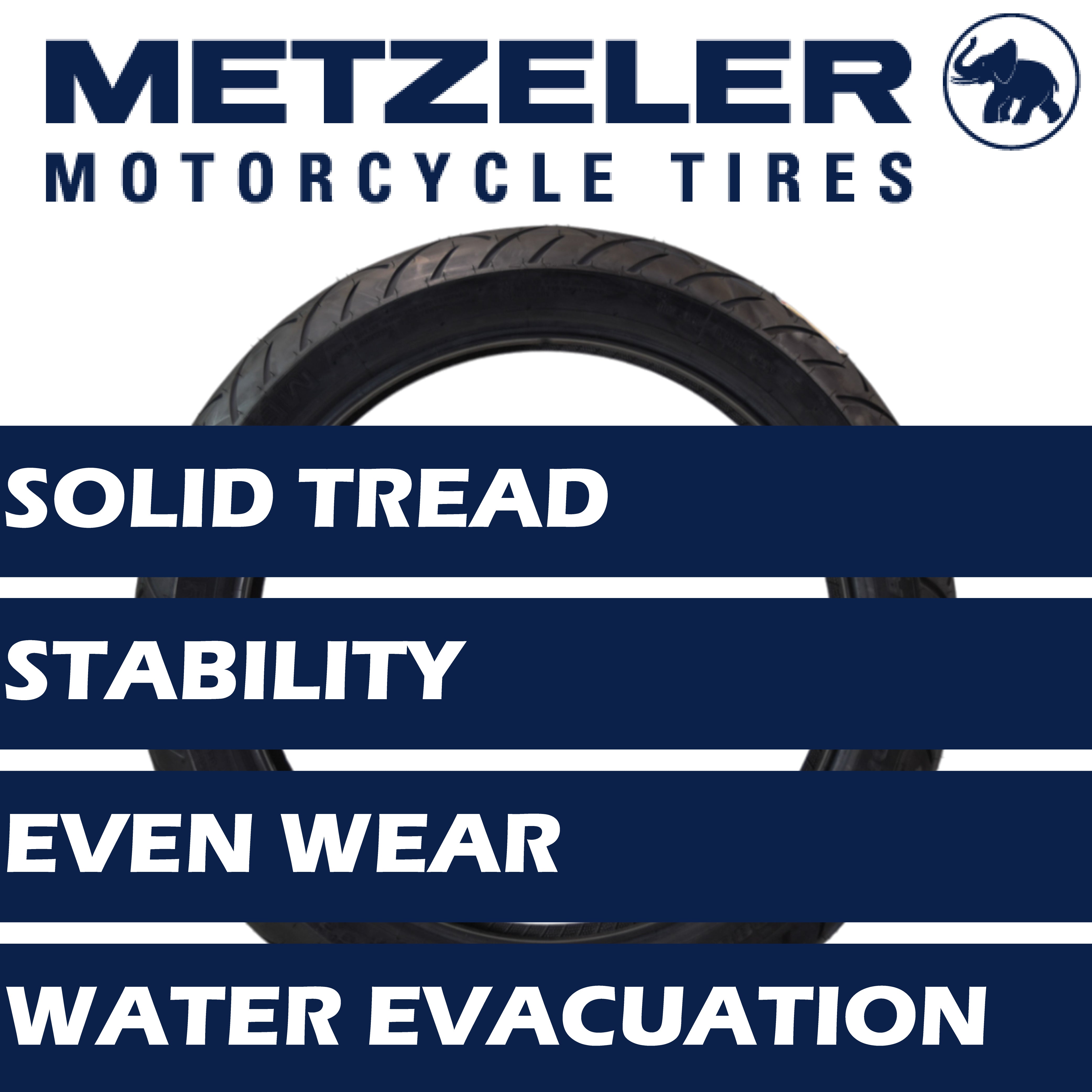 Metzeler Cruisetec Front 130/60B19 & Rear 180/65B16 REINF Tire Set w/ Keychain