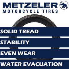 Metzeler Cruisetec 130/90B16 73H REINF TL Motorcycle Front Tire with Keychain