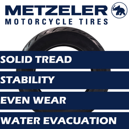 Metzeler Cruisetec V-Twin Motorcycle Front Tire - Performance Perfected for Cruiser, Custom & Heavy Tourers w/Enhanced Handling & Comfort - with Keychain (130/90B16 73H 1)