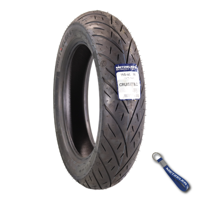Metzeler Cruisetec 150/80B16 71H TL V-Twin Motorcycle Front Tire with Keychain