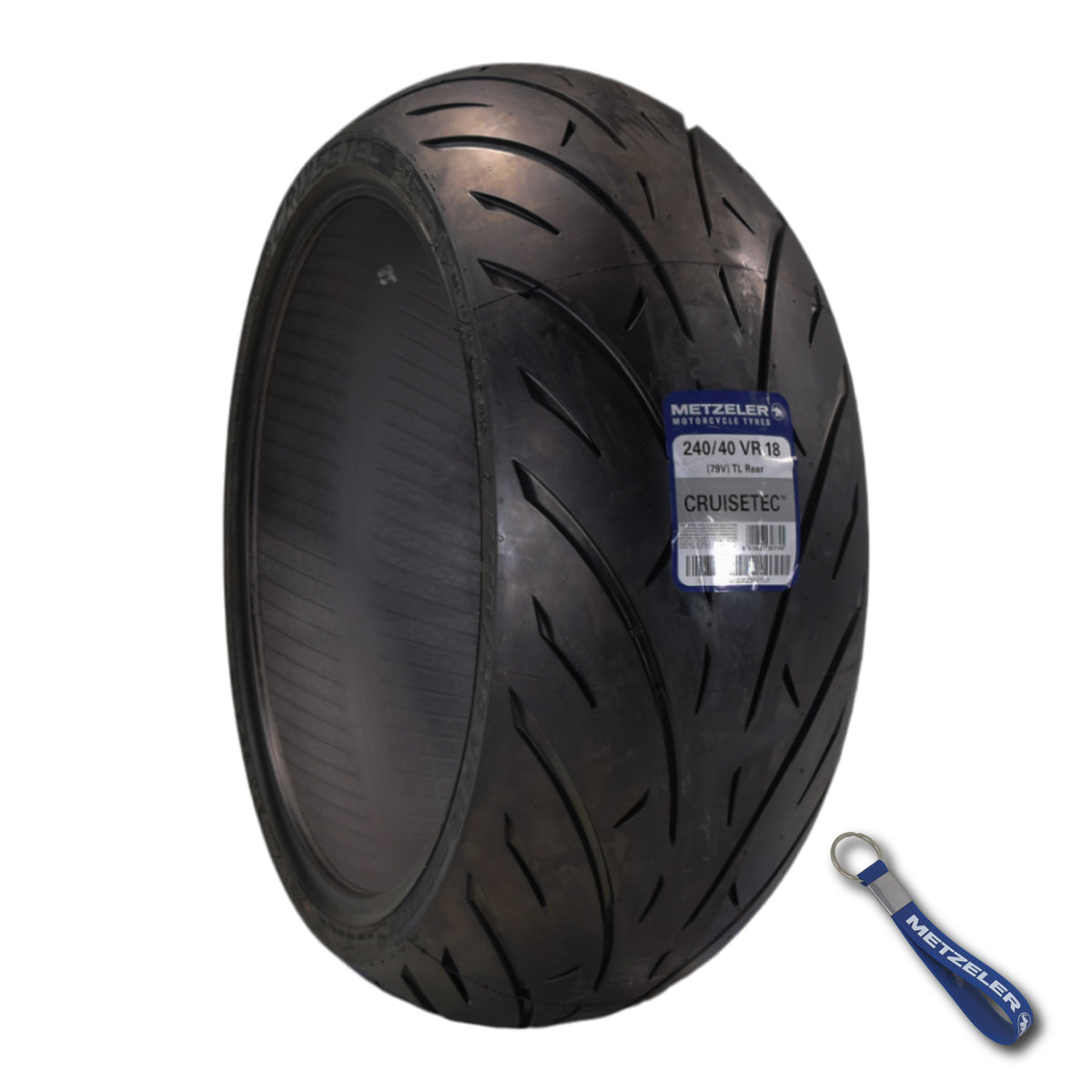 Metzeler Cruisetec 240/40R18 79V TL V-Twin Motorcycle Rear Tire with Keychain