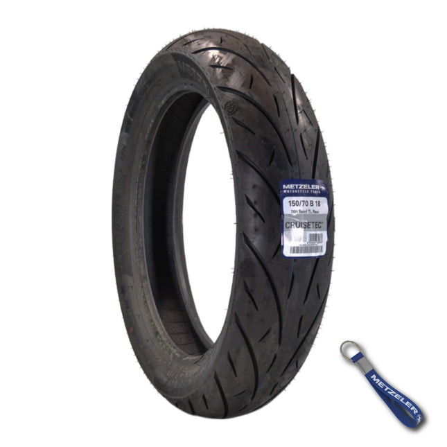 Metzeler Cruisetec 150/70B18 76H REINF TL Motorcycle Rear Tire with Keychain