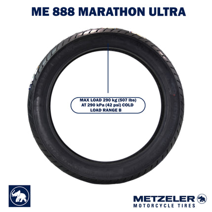 Metzeler ME 888 Marathon Ultra Front 100/90-19 57H Motorcycle Tire with Keychain