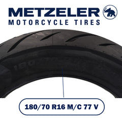 Metzeler Cruisetec 180/70R16 77V TL V-Twin Motorcycle Rear Tire with Keychain